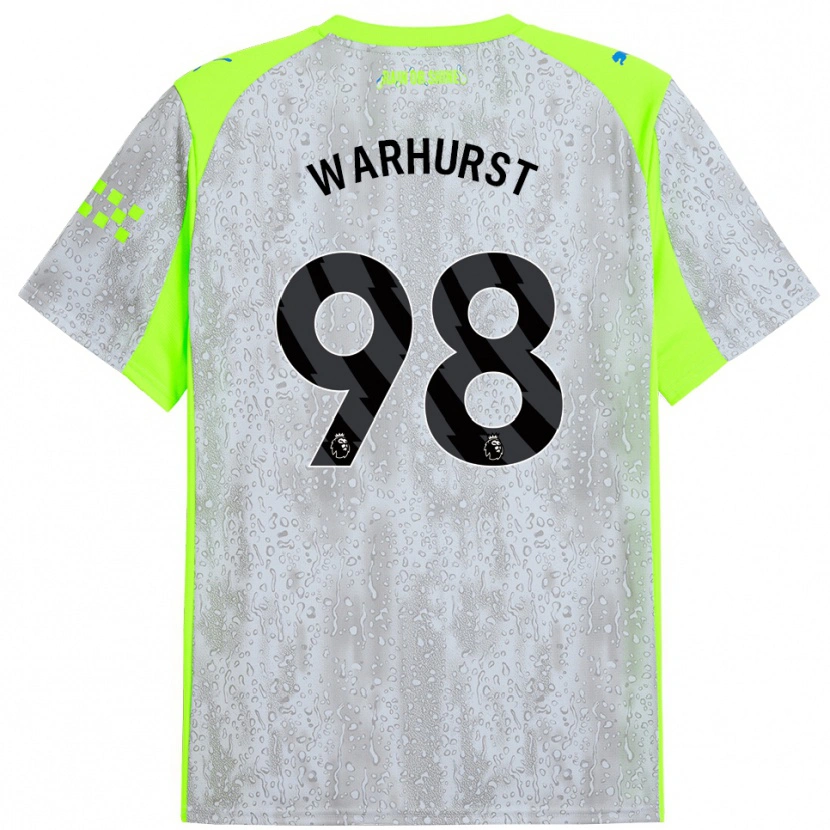 Danxen Män Matty Warhurst #98 Grå Gul Tredjesatsen Matchtröjor 2025/26 Tröjor T-Tröja