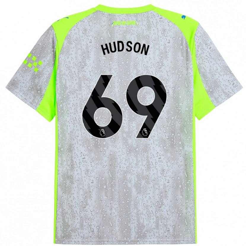 Danxen Män Max Hudson #69 Grå Gul Tredjesatsen Matchtröjor 2025/26 Tröjor T-Tröja