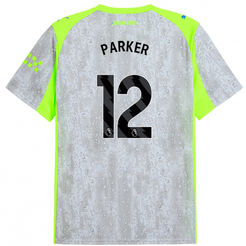 Danxen Män Xavier Parker #12 Grå Gul Tredjesatsen Matchtröjor 2025/26 Tröjor T-Tröja