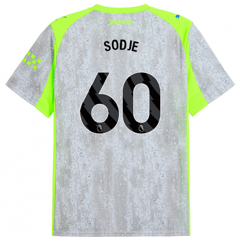 Danxen Män Tai Sodje #60 Grå Gul Tredjesatsen Matchtröjor 2025/26 Tröjor T-Tröja