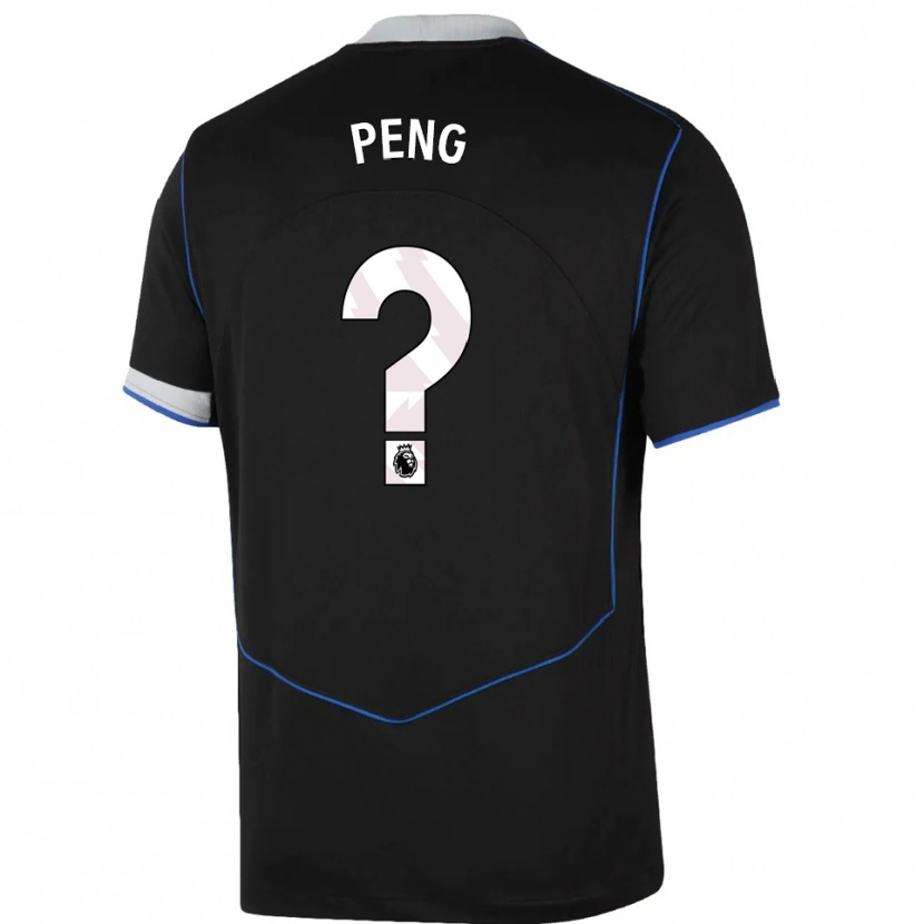 Danxen Män Livia Peng #0 Svart Blå Silver Tredjesatsen Matchtröjor 2025/26 Tröjor T-Tröja