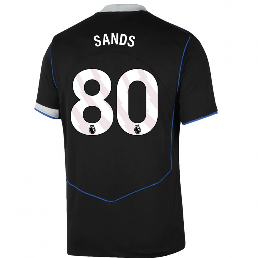 Danxen Män Hudson Sands #80 Svart Blå Silver Tredjesatsen Matchtröjor 2025/26 Tröjor T-Tröja