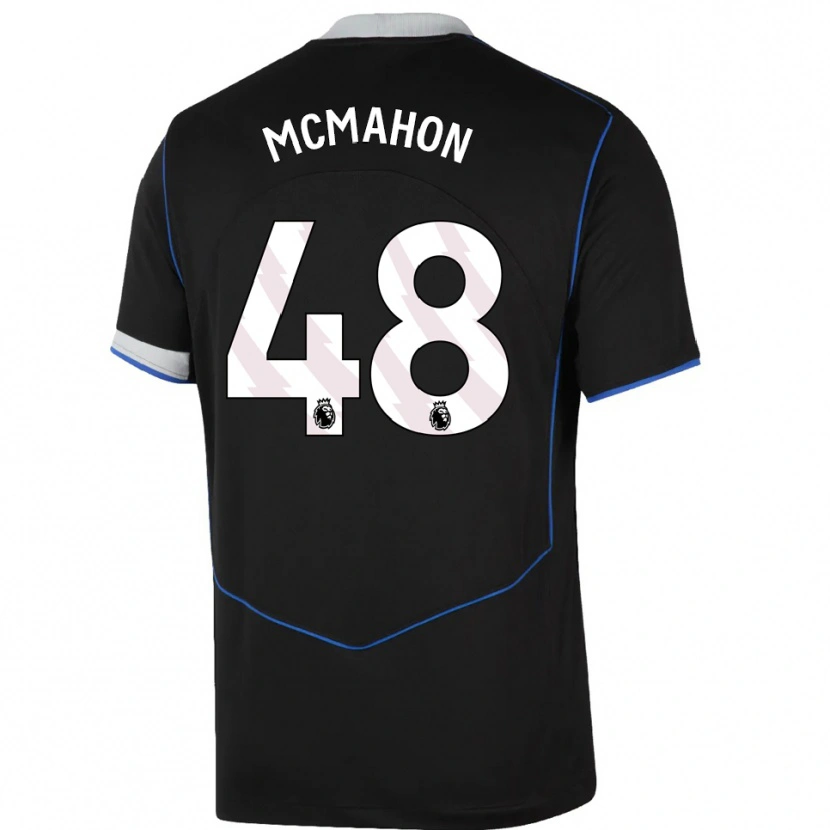 Danxen Män Harrison Mcmahon #48 Svart Blå Silver Tredjesatsen Matchtröjor 2025/26 Tröjor T-Tröja