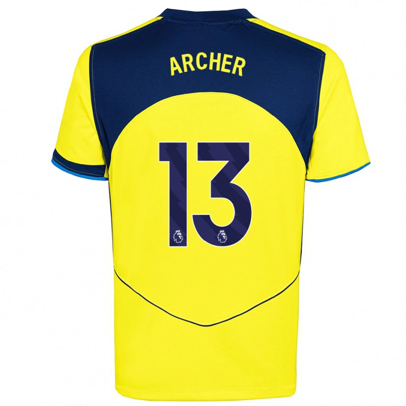Danxen Män Samual Archer #13 Gul Marinblå Tredjesatsen Matchtröjor 2025/26 Tröjor T-Tröja