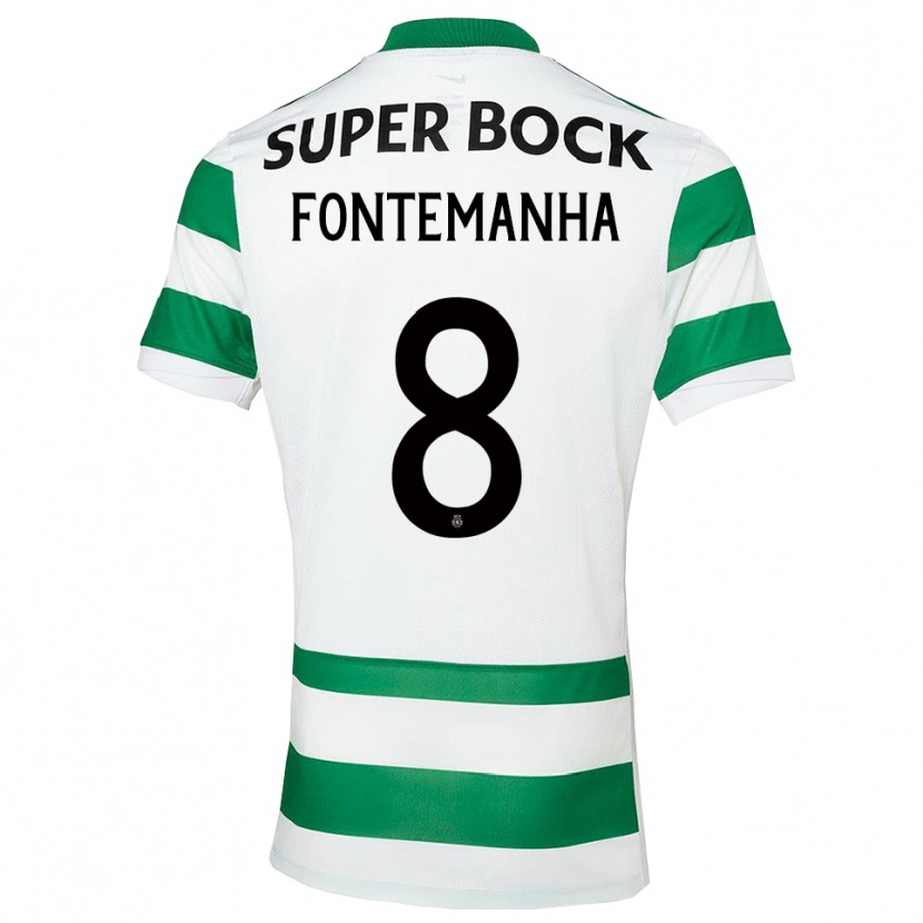 Danxen Kvinnor Rita Fontemanha #8 Grön Vit Hemmatröja Matchtröjor 2025/26 Tröjor T-Tröja