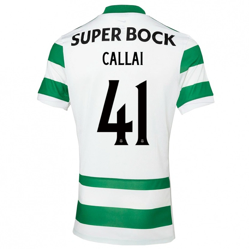 Danxen Kvinnor Diego Callai #41 Grön Vit Hemmatröja Matchtröjor 2025/26 Tröjor T-Tröja