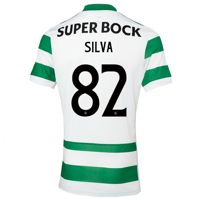 Danxen Kvinnor Gabriel Silva #82 Grön Vit Hemmatröja Matchtröjor 2025/26 Tröjor T-Tröja