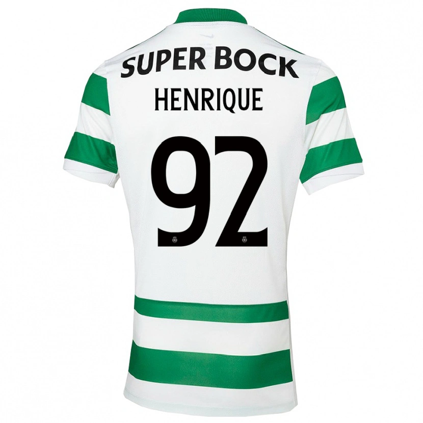 Danxen Kvinnor Eduardo Henrique #92 Grön Vit Hemmatröja Matchtröjor 2025/26 Tröjor T-Tröja