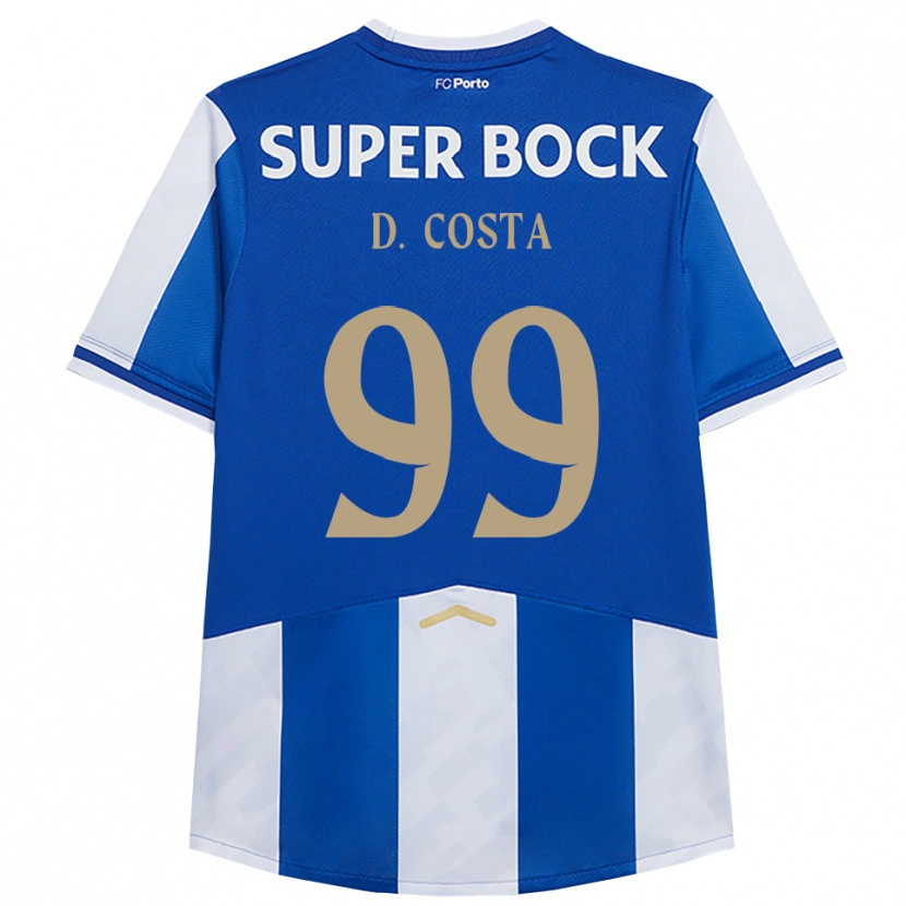 Danxen Kvinnor Diogo Costa #99 Blå Vit Hemmatröja Matchtröjor 2025/26 Tröjor T-Tröja