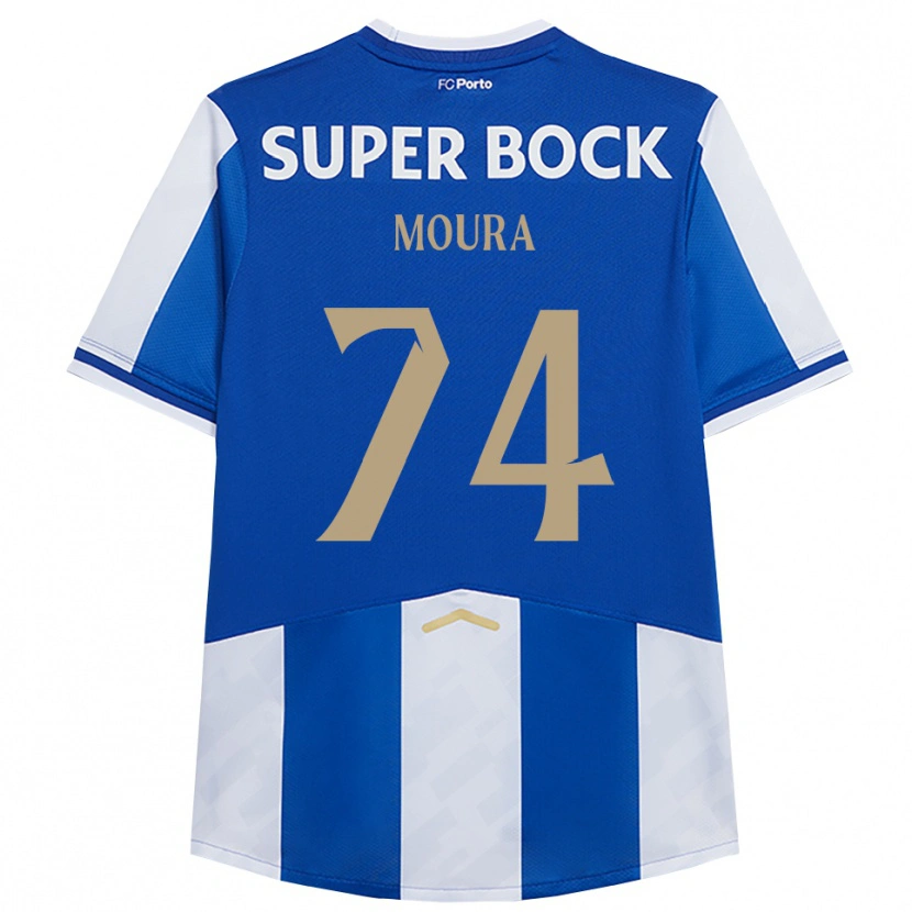 Danxen Kvinnor Francisco Moura #74 Blå Vit Hemmatröja Matchtröjor 2025/26 Tröjor T-Tröja