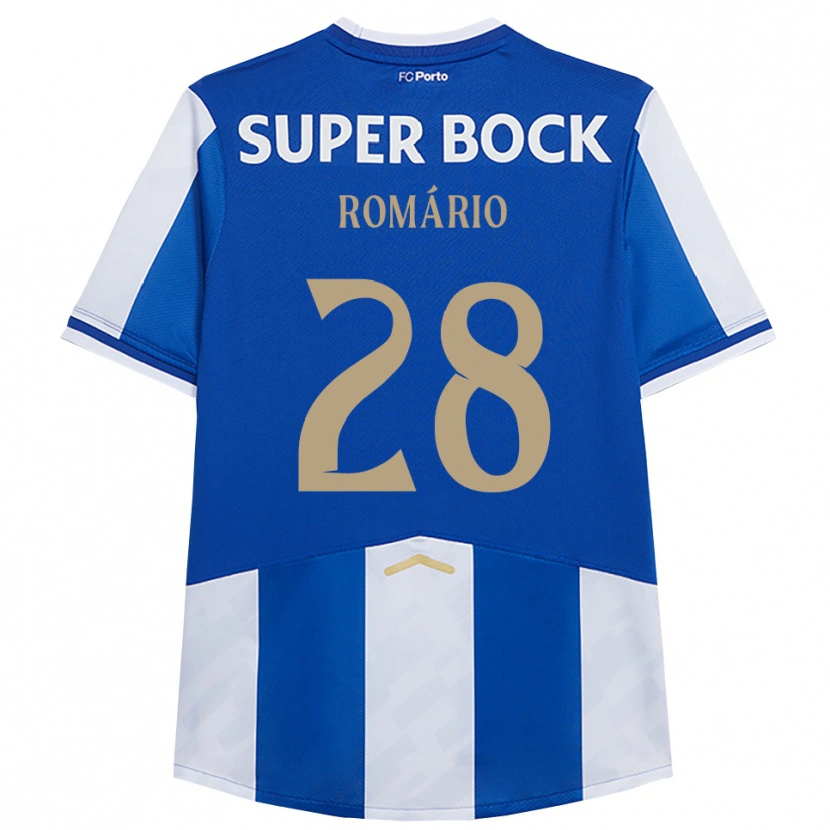 Danxen Kvinnor Romário Baró #28 Blå Vit Hemmatröja Matchtröjor 2025/26 Tröjor T-Tröja