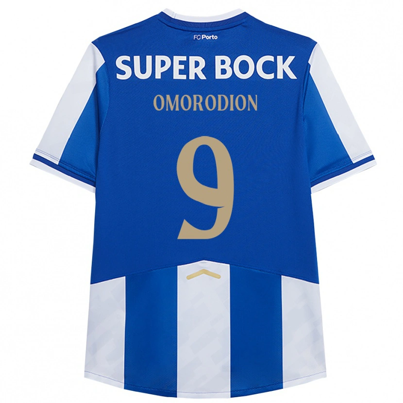 Danxen Kvinnor Samu Aghehowa #9 Blå Vit Hemmatröja Matchtröjor 2025/26 Tröjor T-Tröja
