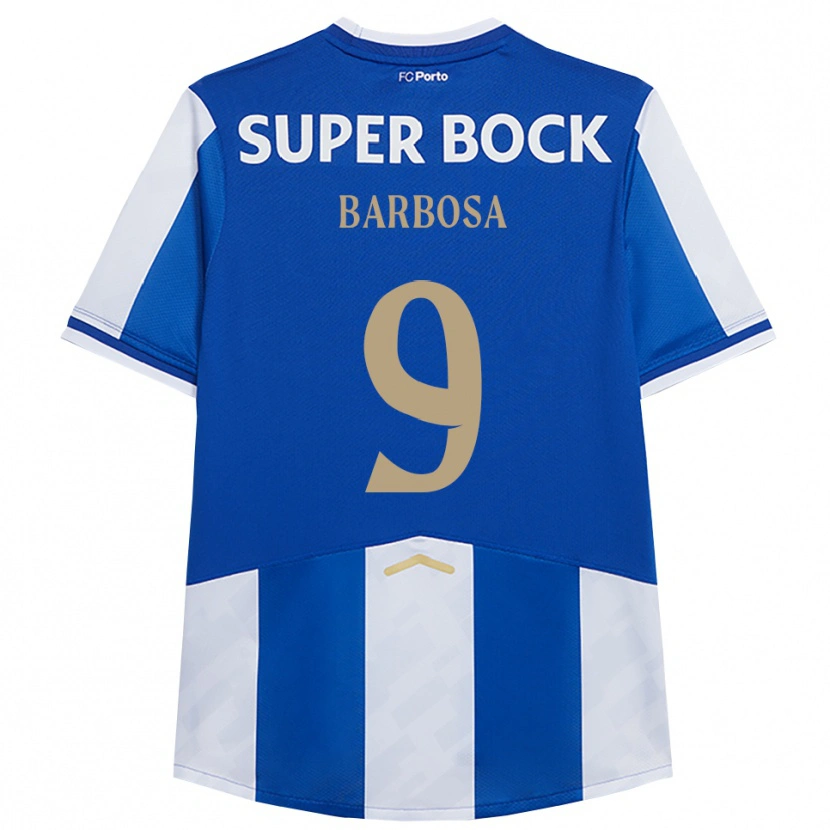 Danxen Kvinnor Rodrigo Barbosa #9 Blå Vit Hemmatröja Matchtröjor 2025/26 Tröjor T-Tröja