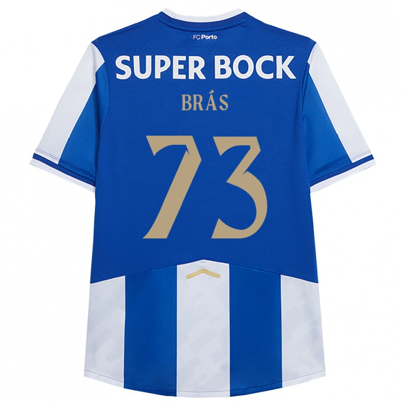Danxen Kvinnor Gabriel Brás #73 Blå Vit Hemmatröja Matchtröjor 2025/26 Tröjor T-Tröja