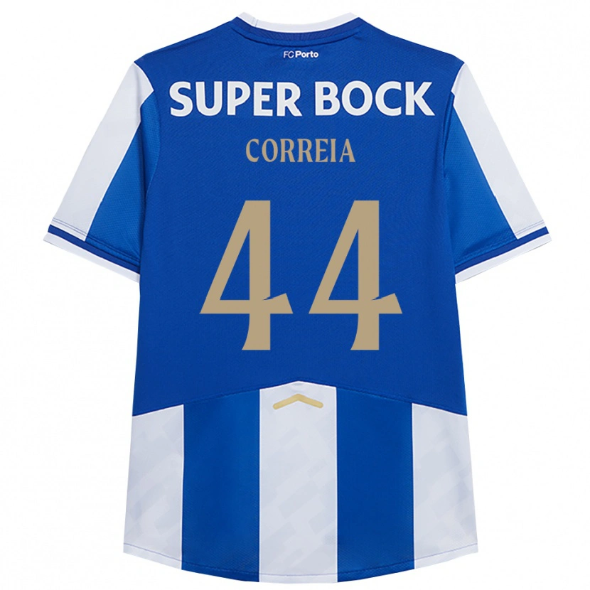 Danxen Kvinnor Romain Correia #44 Blå Vit Hemmatröja Matchtröjor 2025/26 Tröjor T-Tröja