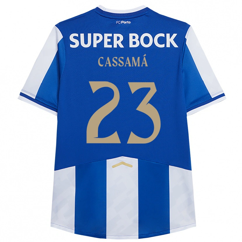 Danxen Kvinnor Abdu Cassamá #23 Blå Vit Hemmatröja Matchtröjor 2025/26 Tröjor T-Tröja