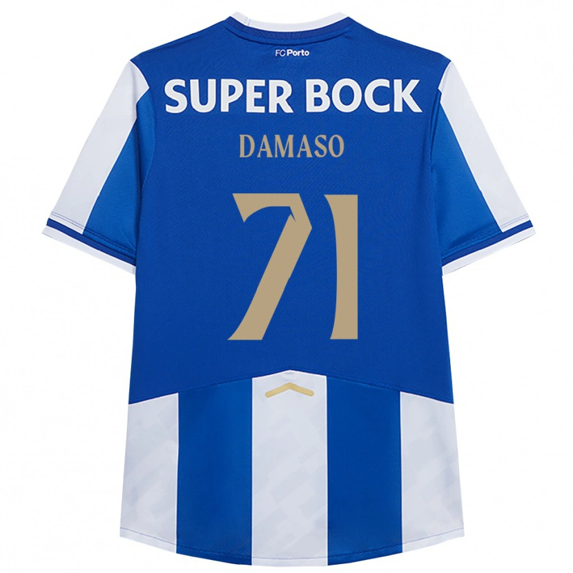 Danxen Kvinnor Nico Damaso #71 Blå Vit Hemmatröja Matchtröjor 2025/26 Tröjor T-Tröja
