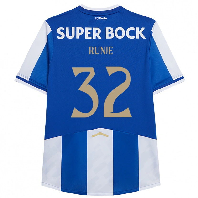 Danxen Kvinnor Roko Runje #32 Blå Vit Hemmatröja Matchtröjor 2025/26 Tröjor T-Tröja
