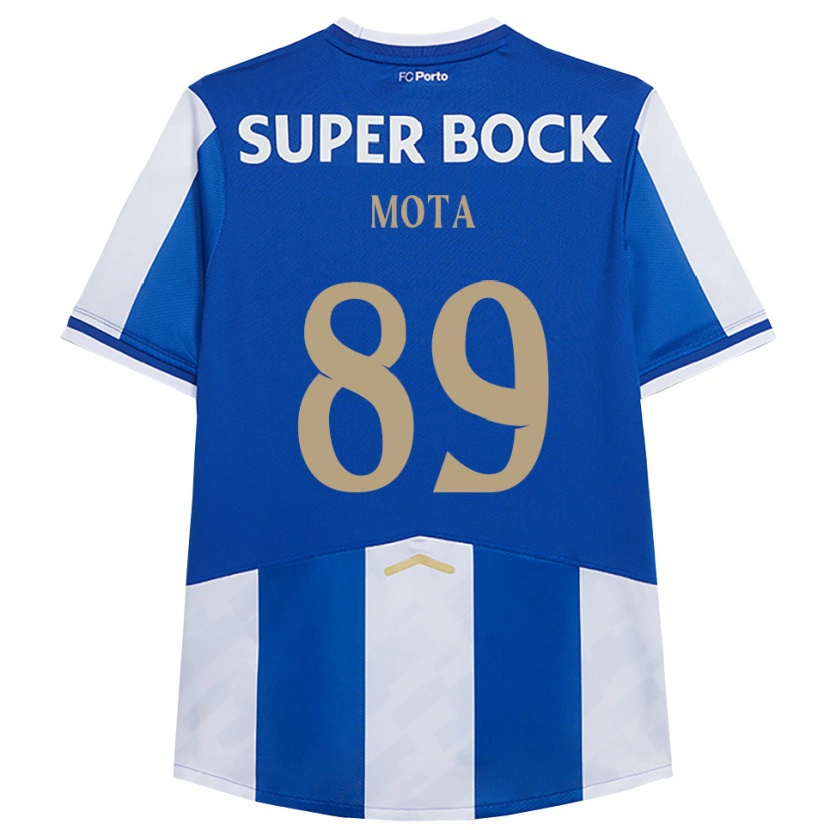 Danxen Kvinnor Luís Mota #89 Blå Vit Hemmatröja Matchtröjor 2025/26 Tröjor T-Tröja