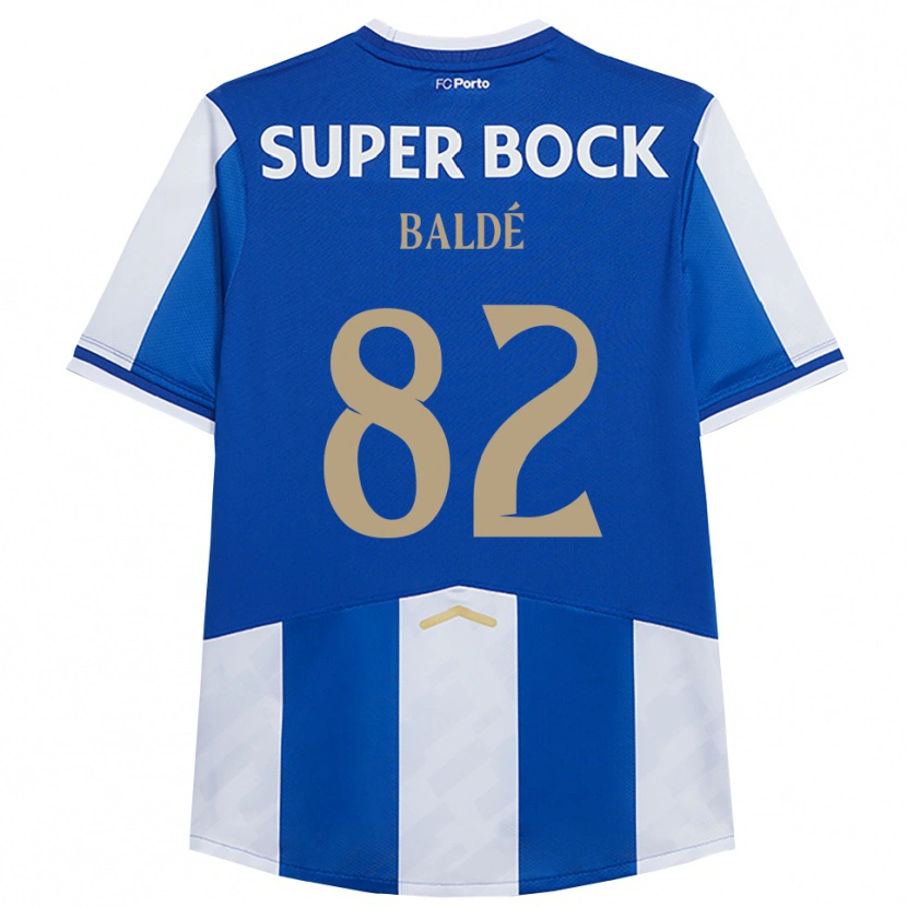 Danxen Kvinnor Alfa Baldé #82 Blå Vit Hemmatröja Matchtröjor 2025/26 Tröjor T-Tröja