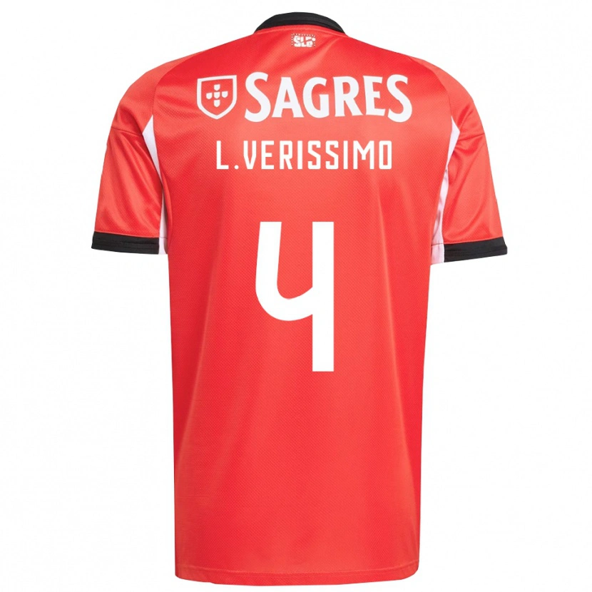 Danxen Kvinnor Lucas Verissimo #4 Röd Vit Hemmatröja Matchtröjor 2025/26 Tröjor T-Tröja