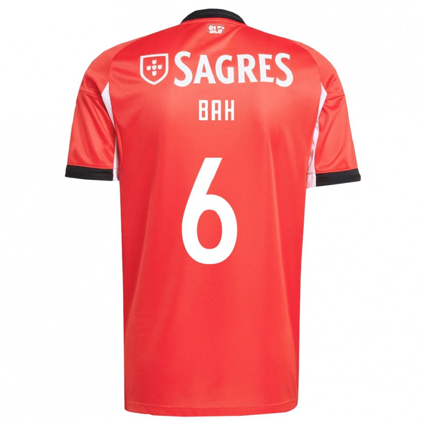 Danxen Kvinnor Alexander Bah #6 Röd Vit Hemmatröja Matchtröjor 2025/26 Tröjor T-Tröja