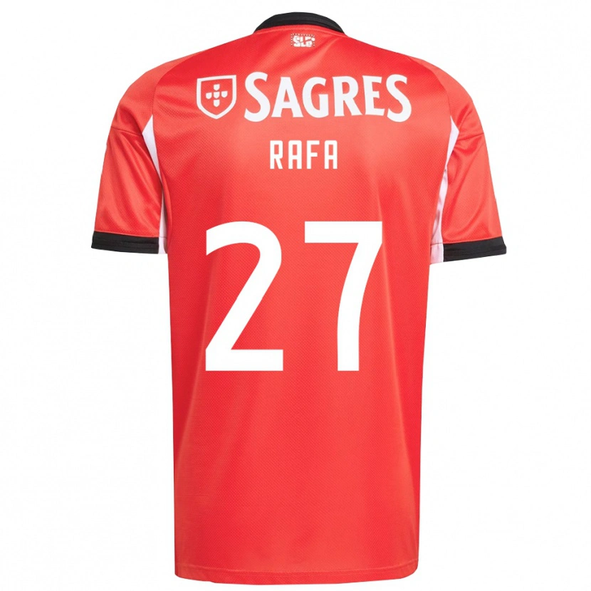 Danxen Kvinnor Rafa Silva #27 Röd Vit Hemmatröja Matchtröjor 2025/26 Tröjor T-Tröja