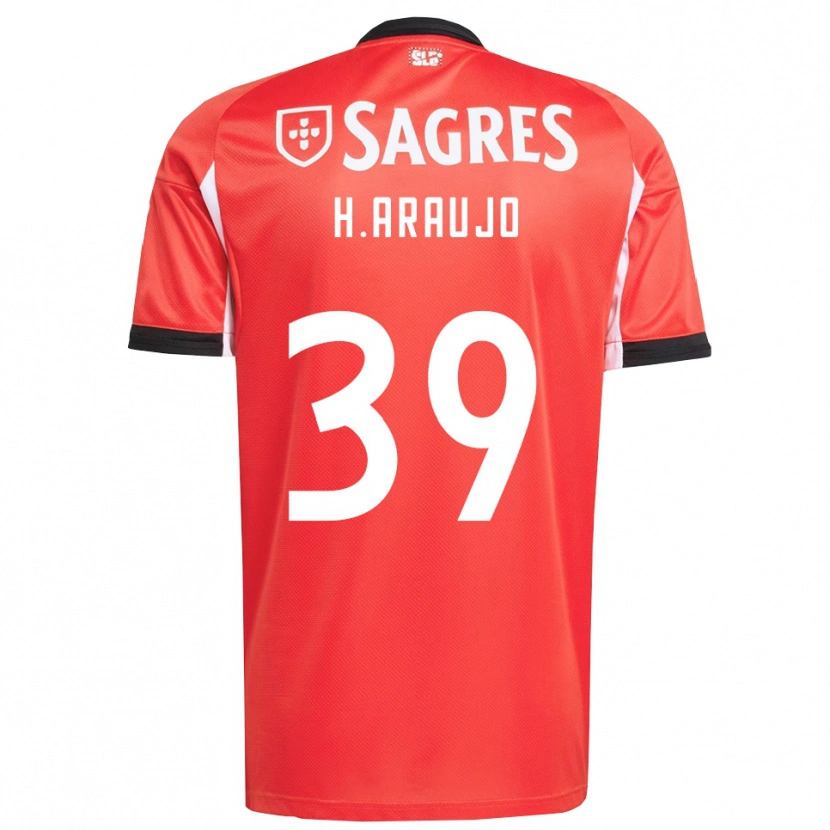 Danxen Kvinnor Henrique Araújo #39 Röd Vit Hemmatröja Matchtröjor 2025/26 Tröjor T-Tröja