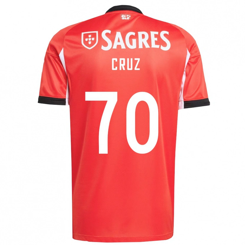 Danxen Kvinnor Filipe Cruz #70 Röd Vit Hemmatröja Matchtröjor 2025/26 Tröjor T-Tröja