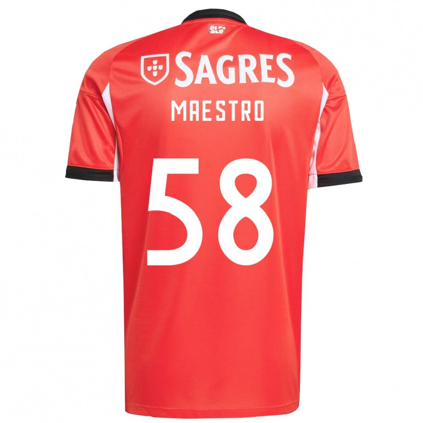 Danxen Kvinnor Maestro #58 Röd Vit Hemmatröja Matchtröjor 2025/26 Tröjor T-Tröja