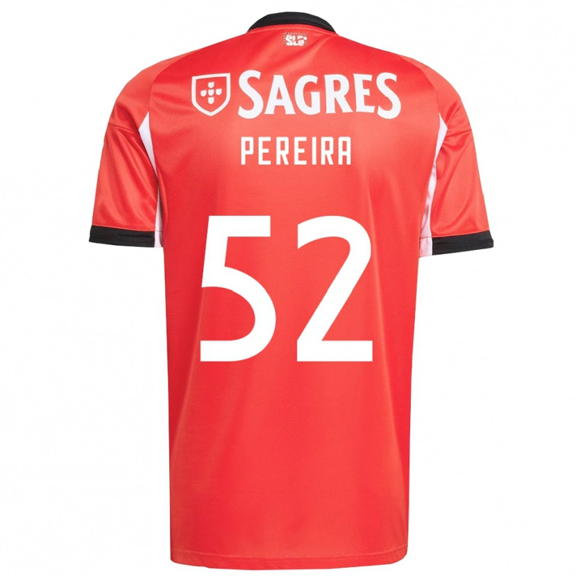 Danxen Kvinnor Henrique Pereira #52 Röd Vit Hemmatröja Matchtröjor 2025/26 Tröjor T-Tröja