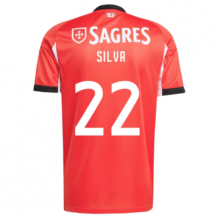 Danxen Kvinnor Amelia Silva #22 Röd Vit Hemmatröja Matchtröjor 2025/26 Tröjor T-Tröja
