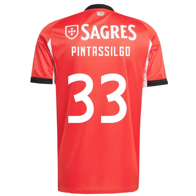 Danxen Kvinnor Lara Pintassilgo #33 Röd Vit Hemmatröja Matchtröjor 2025/26 Tröjor T-Tröja