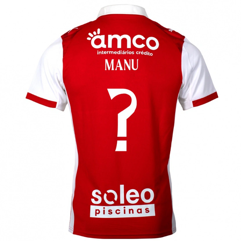 Danxen Kvinnor Manu Teixeira #0 Röd Vit Hemmatröja Matchtröjor 2025/26 Tröjor T-Tröja
