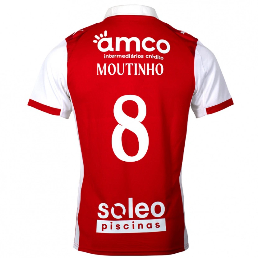 Danxen Kvinnor João Moutinho #8 Röd Vit Hemmatröja Matchtröjor 2025/26 Tröjor T-Tröja