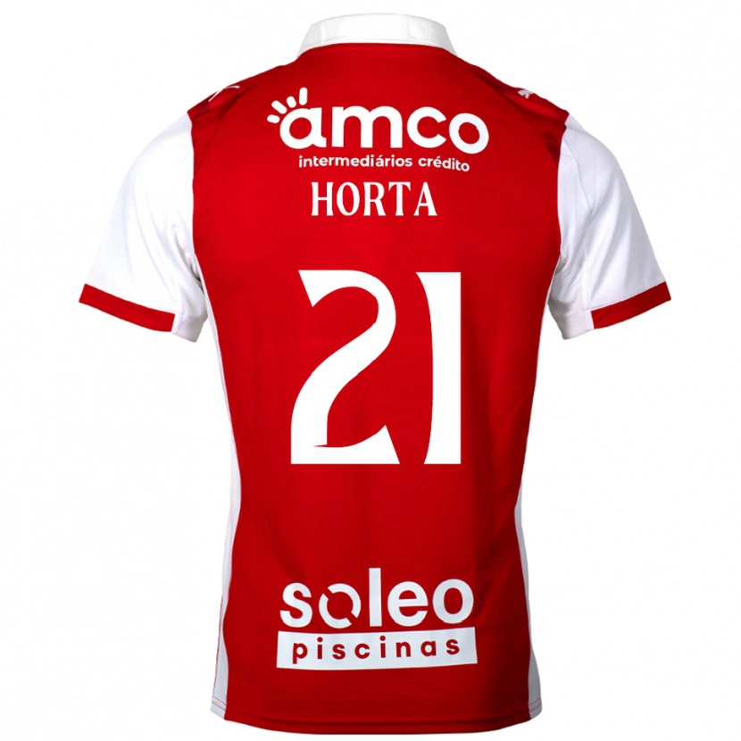 Danxen Kvinnor Ricardo Horta #21 Röd Vit Hemmatröja Matchtröjor 2025/26 Tröjor T-Tröja