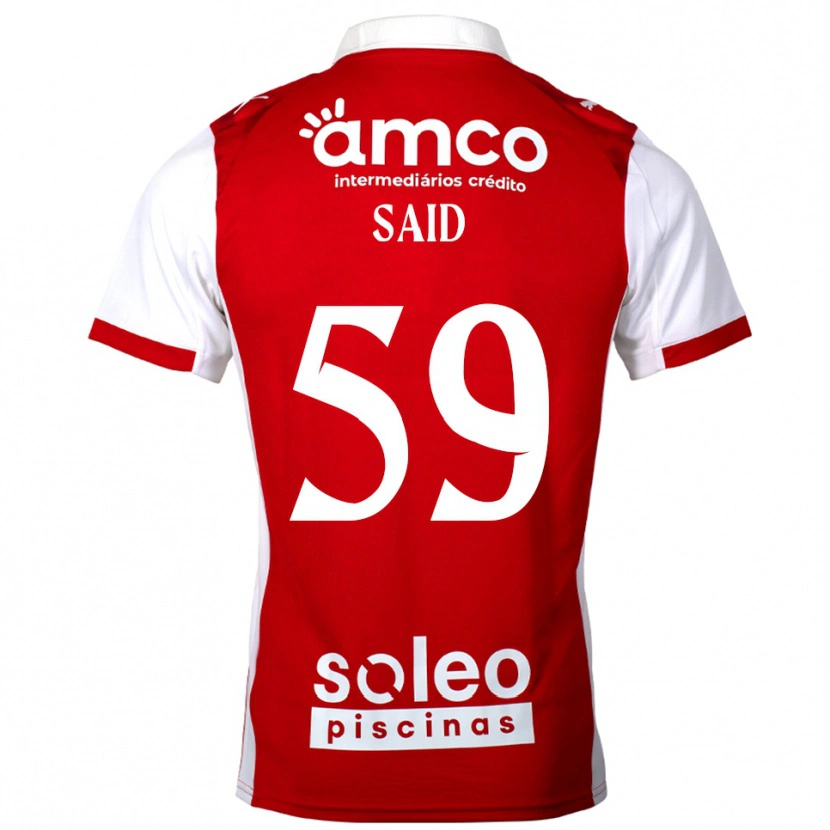 Danxen Kvinnor Yan Said #59 Röd Vit Hemmatröja Matchtröjor 2025/26 Tröjor T-Tröja