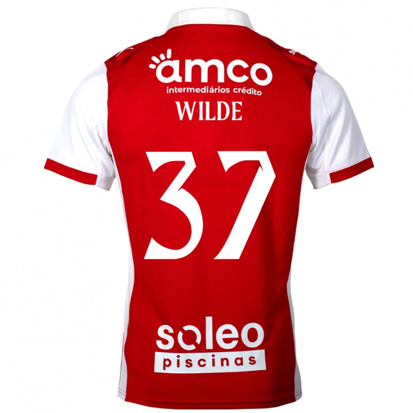Danxen Kvinnor Manjou Wilde #37 Röd Vit Hemmatröja Matchtröjor 2025/26 Tröjor T-Tröja