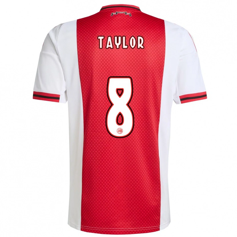 Danxen Kvinnor Kenneth Taylor #8 Röd Vit Hemmatröja Matchtröjor 2025/26 Tröjor T-Tröja