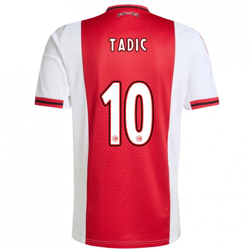 Danxen Kvinnor Dusan Tadic #10 Röd Vit Hemmatröja Matchtröjor 2025/26 Tröjor T-Tröja