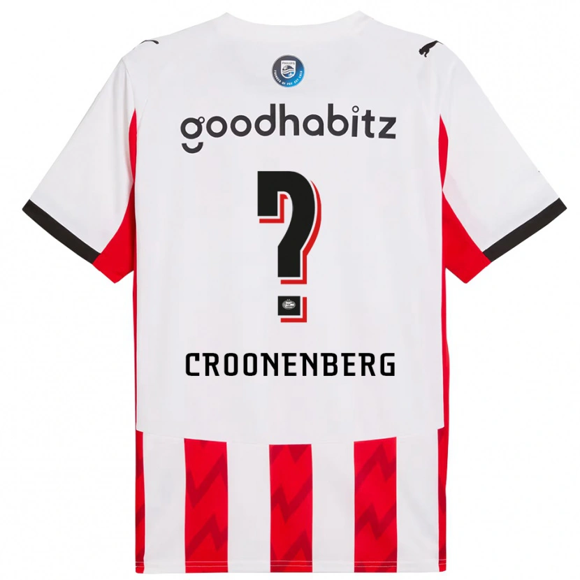 Danxen Kvinnor Luca Croonenberg #0 Röd Vit Hemmatröja Matchtröjor 2025/26 Tröjor T-Tröja