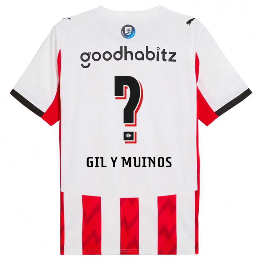 Danxen Kvinnor Yael Gil Y Muinos #0 Röd Vit Hemmatröja Matchtröjor 2025/26 Tröjor T-Tröja