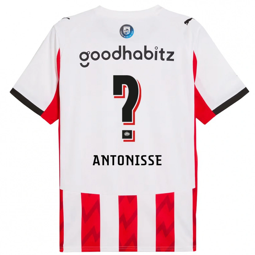 Danxen Kvinnor Jeremy Antonisse #0 Röd Vit Hemmatröja Matchtröjor 2025/26 Tröjor T-Tröja