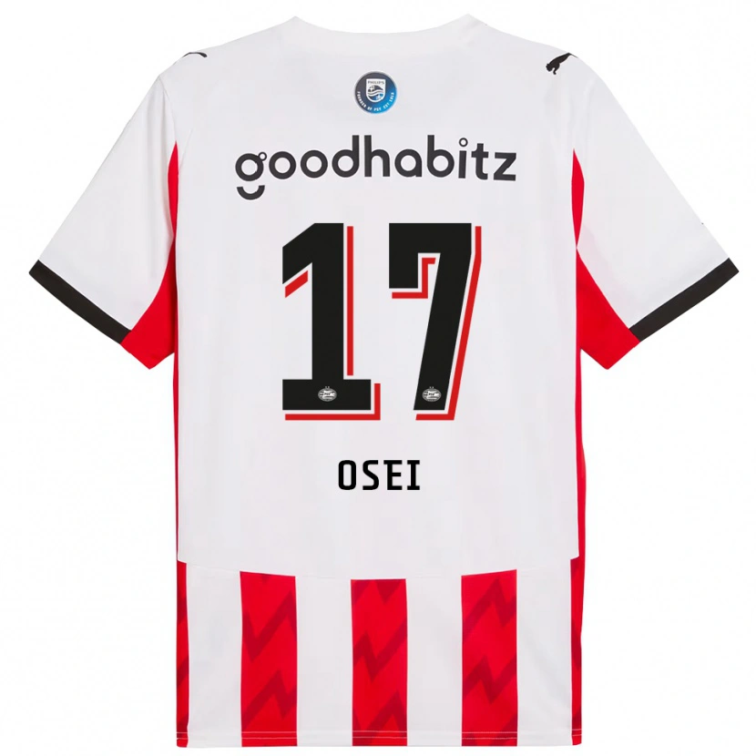 Danxen Kvinnor Micaiah Osei #17 Röd Vit Hemmatröja Matchtröjor 2025/26 Tröjor T-Tröja
