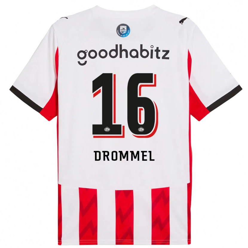 Danxen Kvinnor Joel Drommel #16 Röd Vit Hemmatröja Matchtröjor 2025/26 Tröjor T-Tröja