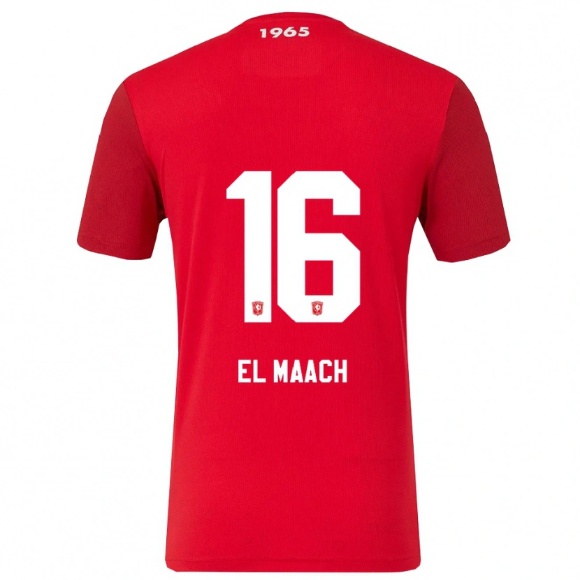 Danxen Kvinnor Issam El Maach #16 Röd Vit Hemmatröja Matchtröjor 2025/26 Tröjor T-Tröja