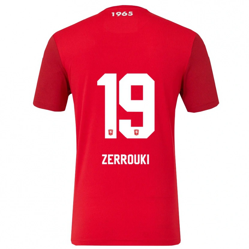 Danxen Kvinnor Ramiz Zerrouki #19 Röd Vit Hemmatröja Matchtröjor 2025/26 Tröjor T-Tröja