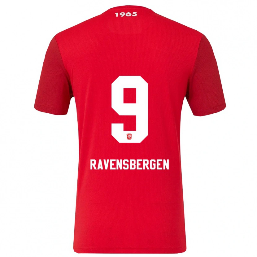 Danxen Kvinnor Jaimy Ravensbergen #9 Röd Vit Hemmatröja Matchtröjor 2025/26 Tröjor T-Tröja