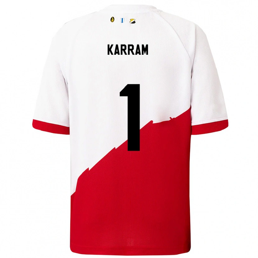 Danxen Kvinnor Faris Karram #1 Vit Röd Hemmatröja Matchtröjor 2025/26 Tröjor T-Tröja
