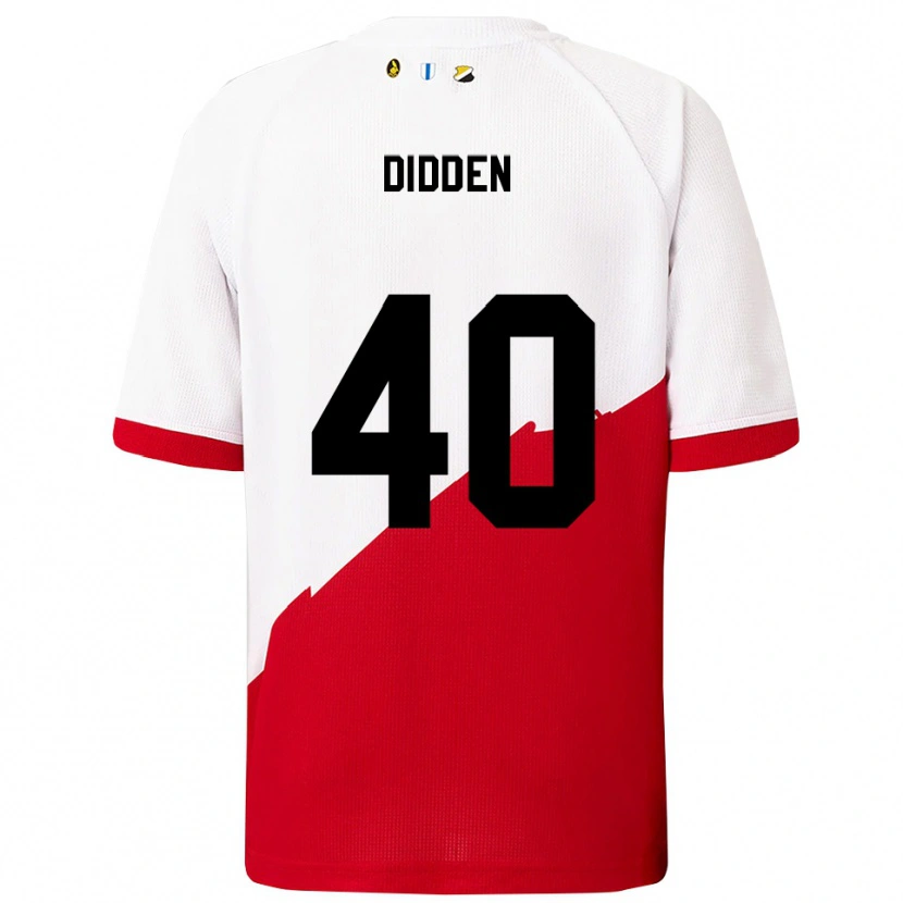 Danxen Kvinnor Matisse Didden #40 Vit Röd Hemmatröja Matchtröjor 2025/26 Tröjor T-Tröja
